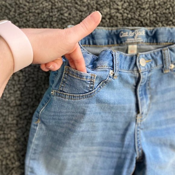 Girls Cat & Jack Light Washed Skinny Jeans Size 14 - Picture 7 of 9
